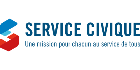 Logo du Service Civique et "Une mission pour chacun au service de tous"